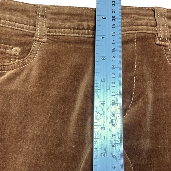 ANTHROPOLOGIE Pilcro Cotton Cognac Velvet 5 Pocket Skinny Jeans Low Rise Sz 28 - Picture 6 of 11